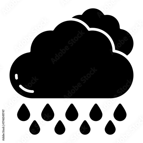 Rainfall icon in perfect design