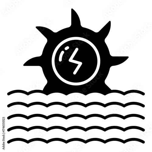 Modern design icon of hydro power