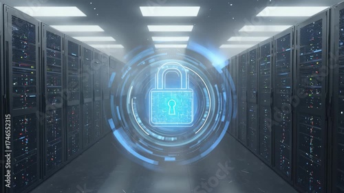 Cybersecurity Network Protection Animation in 4K