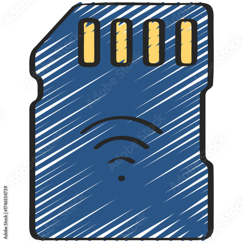 Wireless SD Card Icon