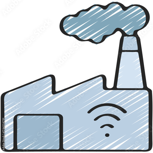 Smart Factory Icon
