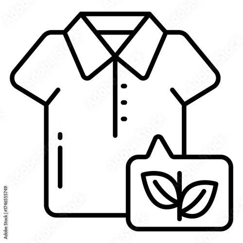 An icon design of eco shirt