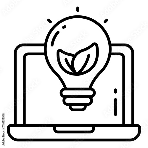 Creative design icon of eco idea