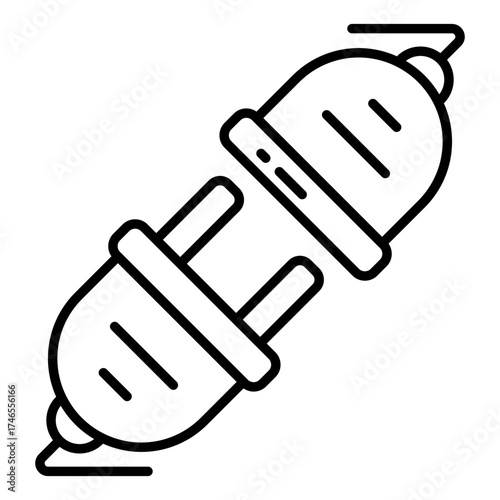 Modern design icon of plug in