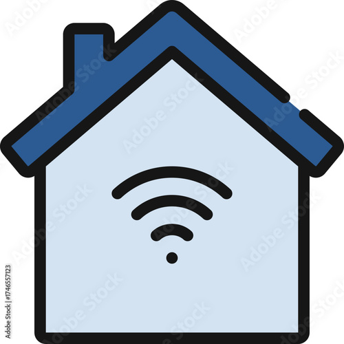 Wireless Smart Home Icon