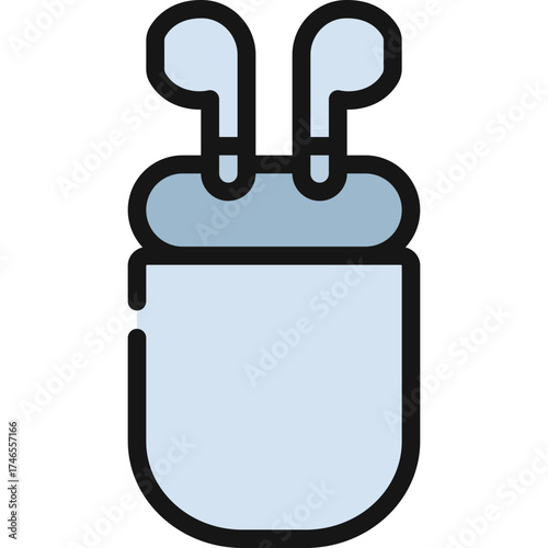 Wireless Earbuds Headphones Icon