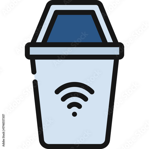 Smart Waste Bin Icon