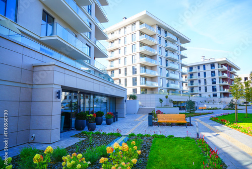 Photos Cityscape of residential area with modern apartment buildings