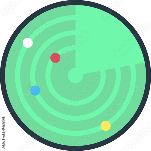 Circle Space Radar Icon