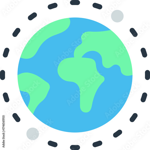 Earth Orbit Icon