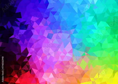 abstract colorful low poly background, abstract geometric background, abstract triangle background	
