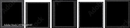 vintage design frames set