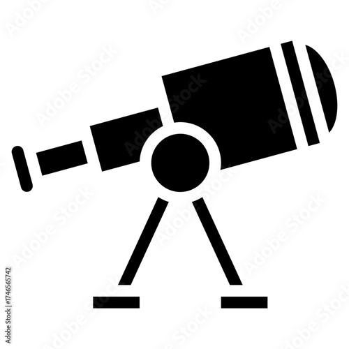 Astronomer Telescope Icon