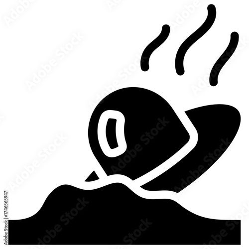UFO Crash Icon
