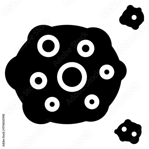 Asteroids Flying Icon