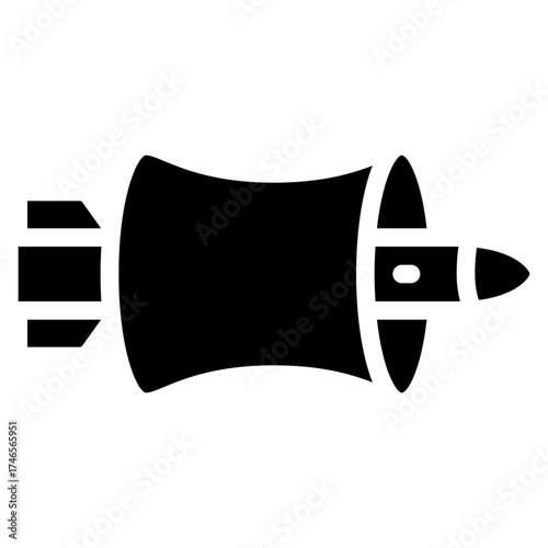 Rocket Through Wormhole Icon