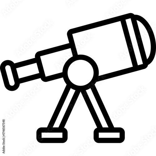 Astronomer Telescope Icon
