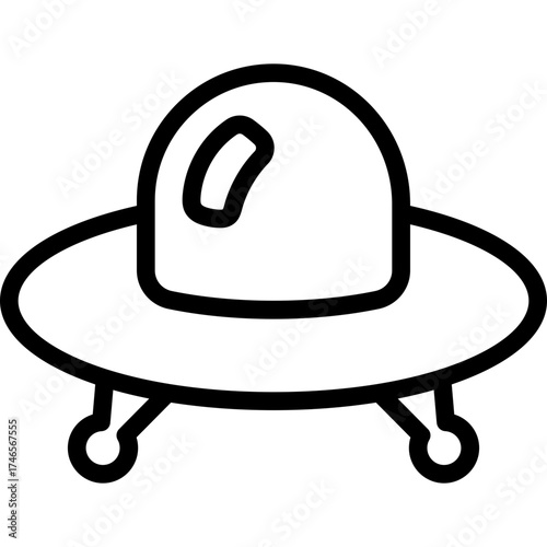 Disc Shape UFO Icon