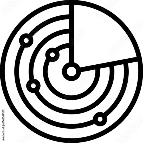 Circle Space Radar Icon
