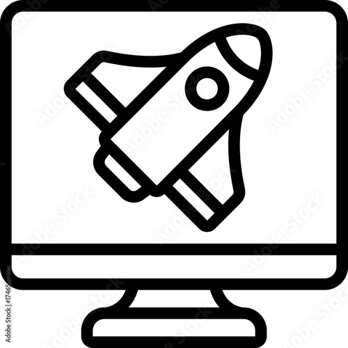 Rocket Ship Computer Icon