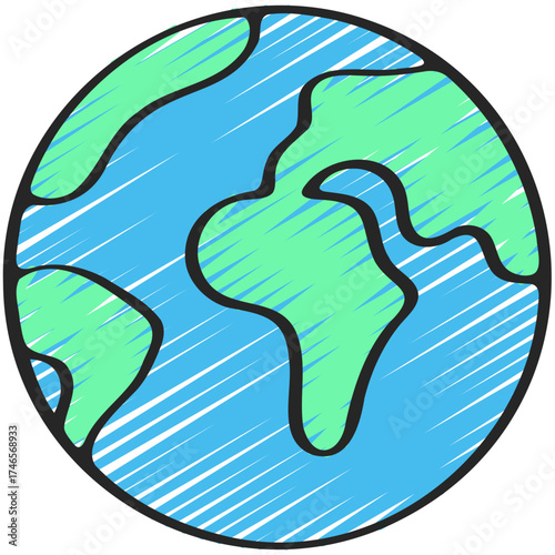 Earth Planet Icon
