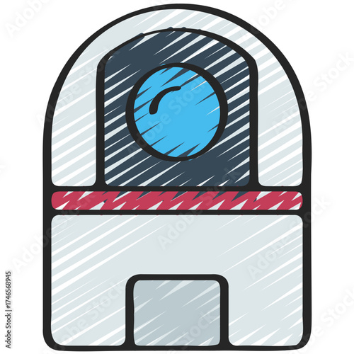 Observatory Telescope Building Icon