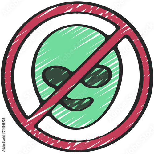 No Aliens Icon
