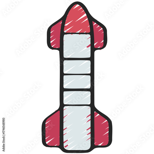 Rocket Ship Tall Icon