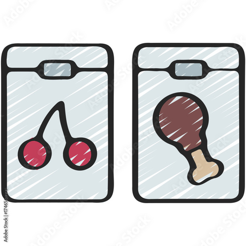 Space Food Packets Icon