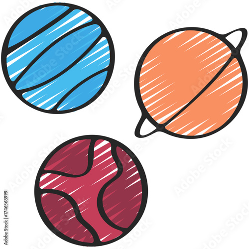 Three Planets Icon