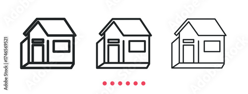 Home repair icon. Thin line icon vector
