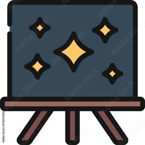 Space Lesson Teaching Icon