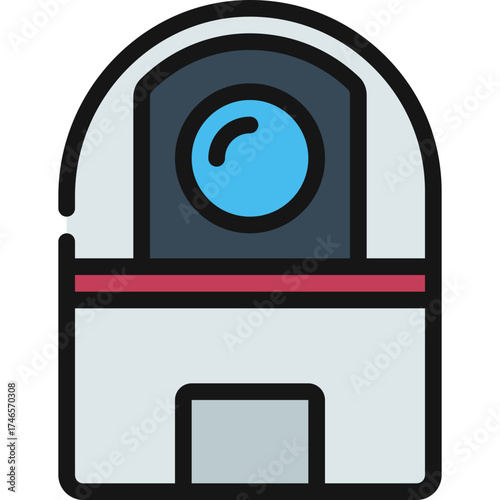 Observatory Telescope Building Icon