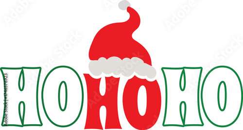 Ho Ho Ho Funny Christmas T-Shirt Design | Cute Holiday Quote Tee for Santa Squad, Family, and Friends | Festive Humor Apparel