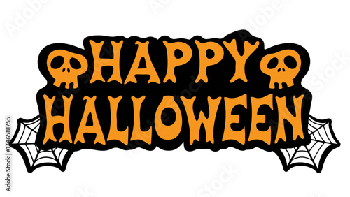 Happy Halloween typography