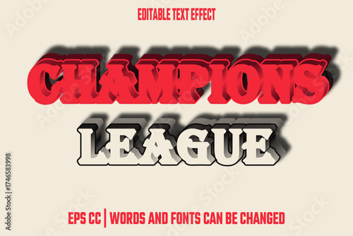 editable champions league text effects

