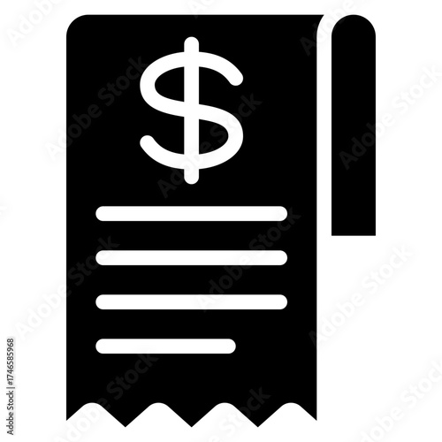 Product Cash Receipt Icon