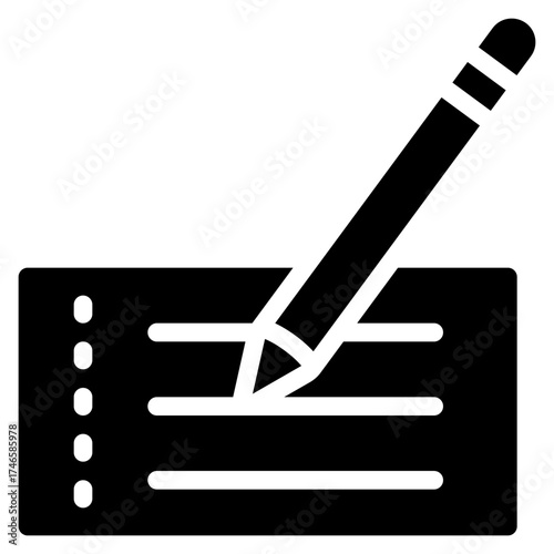 Write Money Cheque Icon