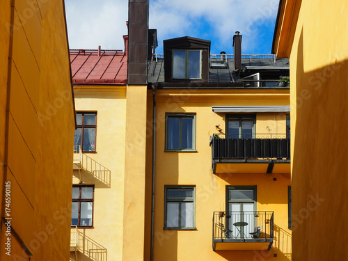 Photography Vibrant scandinavian architecture in Stockholm