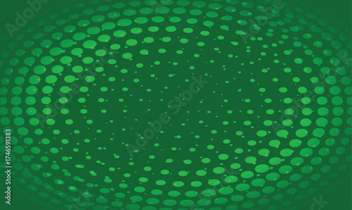 Green abstract background with dots