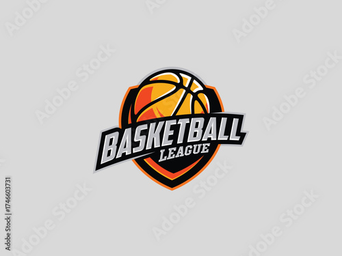 Basketball  logo design vector template 