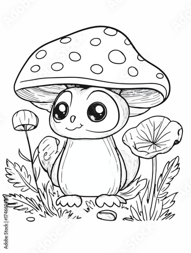 Aus der Serie: Coloring Page - vectorized - From Flowers to Graffiti, Vacation, Fun, Drinks and Animals - Package