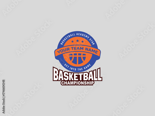 Basketball  logo design vector template 