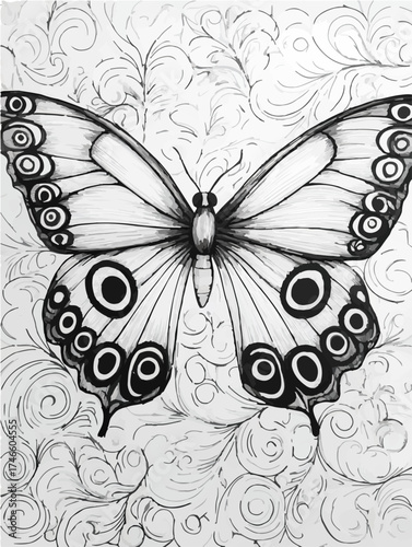 Aus der Serie: Coloring Page - vectorized - From Flowers to Graffiti, Vacation, Fun, Drinks and Animals - Package