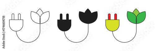 Green electric charging terminal vector icon. Great for web, business and entertainment.