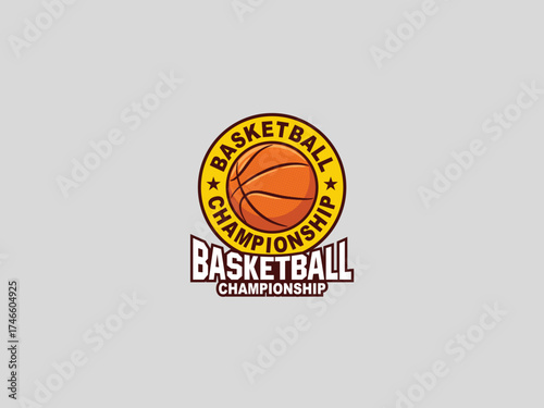 Basketball  logo design vector template 