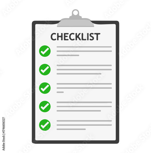 Checklist Clipboard Icon – Stylized Task Management Symbol for Productivity, Organization, and Completion