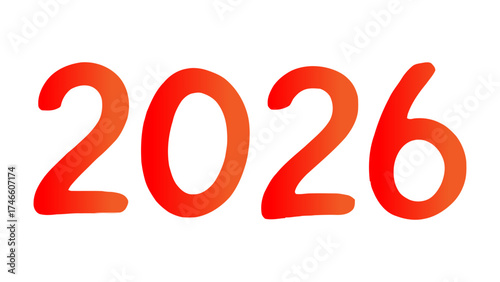 A cartoonish mouse head with green and white filling above the year two thousand and twenty six