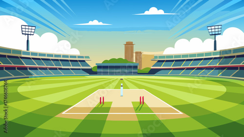 football field and stadium