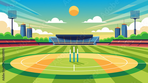 football field and stadium